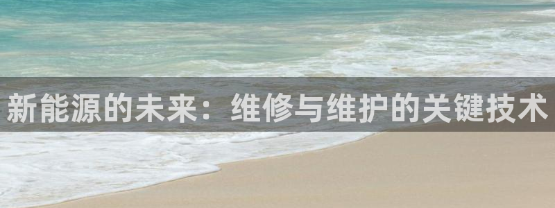 门徒娱乐充钱:新能源的未来:维修与维护的关键技术